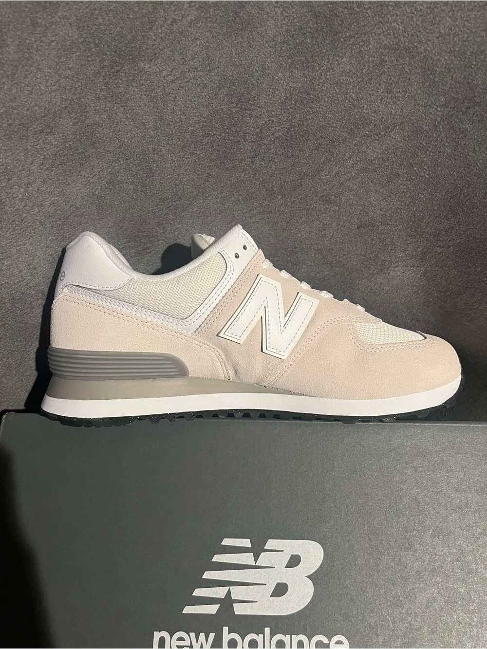 New Balance Men’s Sneakers 574 White Size 9 US WIDE 2E